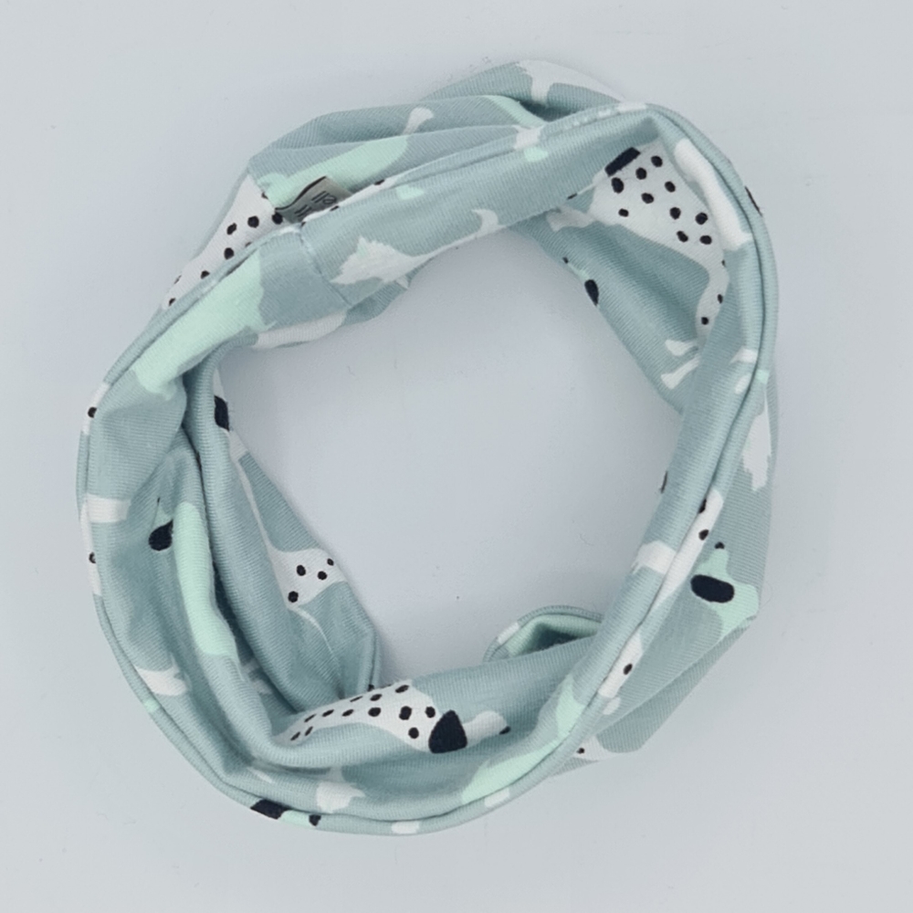 Loop für Hunde in Mint mit Hunden